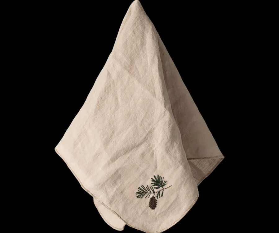 Stofserviet - Grankogle 100% hør fra<Maileg Clearance