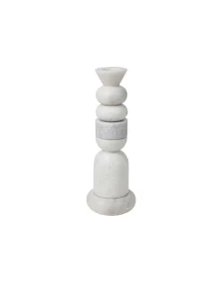 Stone Stacking Candleholder White fra<Tom Dixon Hot