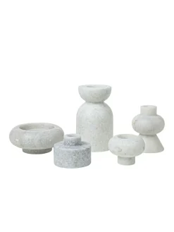 Stone Stacking Candleholder White fra<Tom Dixon Hot