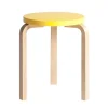 Stool 60, yellow lacquered fra<Artek Best