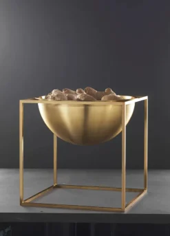 Stor Kubus Skål, guldbelagt fra<Audo Copenhagen Online