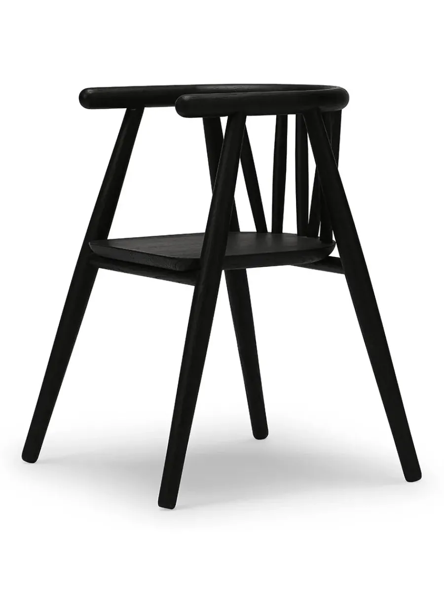 Storm Børnestol, sortlakeret eg fra<Oaklings Outlet