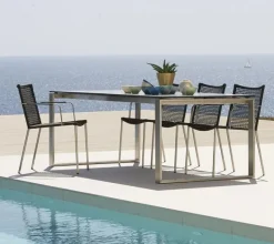 Straw Stol med Armlæn, rope fra<Cane-line Outlet