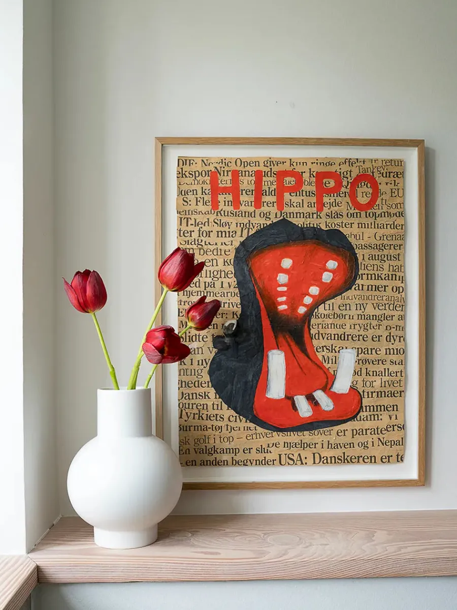 Strøm Vase, coral blush fra<raawii Clearance