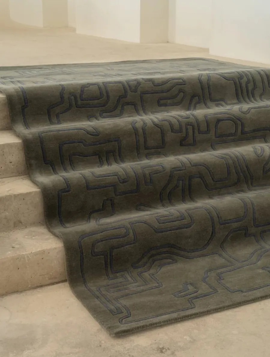 Structures 2.0 Tæppe, Arctic Green fra<Massimo Outlet