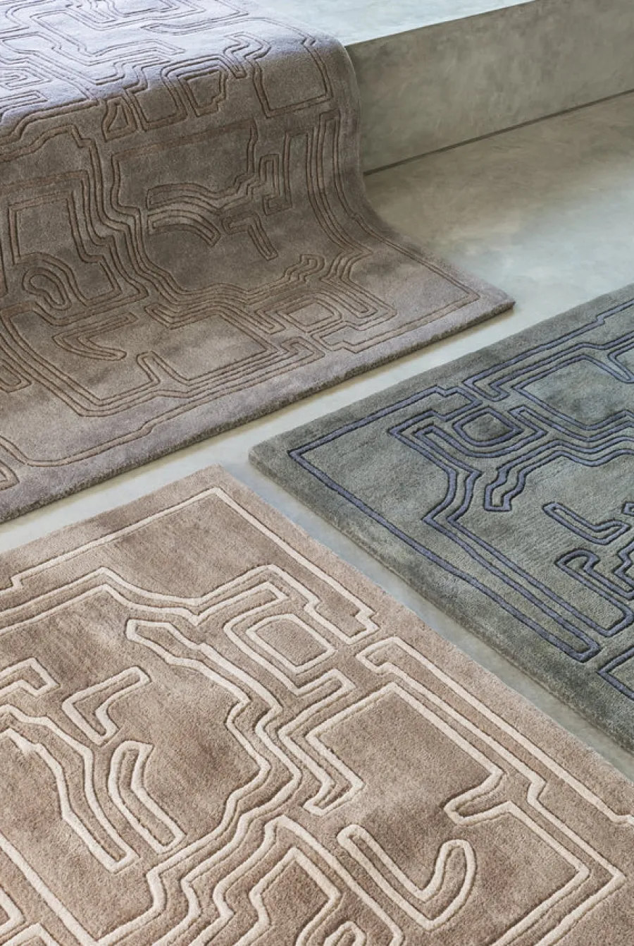 Structures 2.0 Tæppe, Arctic Green fra<Massimo Outlet