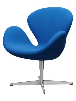 Svanen, sort læder/aluminium af Arne Jacobsen<Fritz Hansen Online