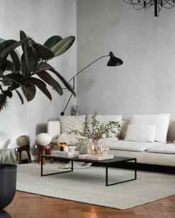 Tact Rug, dark grey fra<Woud Outlet