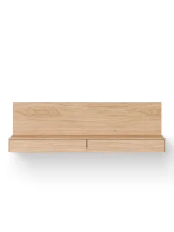 Tana Wall Mounted Media Module, black stained oak fra<New Works Outlet