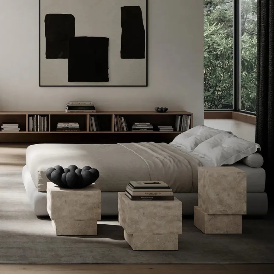 Temple Coffee Table Low, limestone fra<101 Copenhagen New