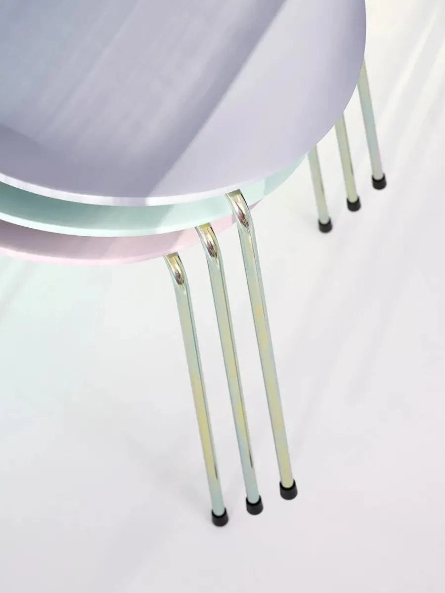 70th Anniversary Edition 3107 Spisebordsstol, 7:14 AM Green af Arne Jacobsen<Fritz Hansen