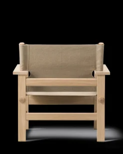 The Canvas Chair, røget eg sort canvas af Børge Mogensen<Fredericia Furniture Discount