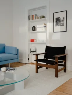 The Canvas Chair, sæbebehandlet eg natur canvas af Børge Mogensen<Fredericia Furniture Online