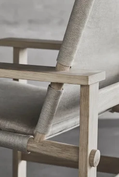 The Canvas Chair, sæbebehandlet eg natur canvas af Børge Mogensen<Fredericia Furniture Online