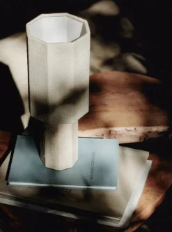 The Eight Over Eight Lamp Small, white marble fra<Louise Roe