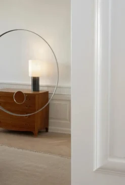 The Eight Over Eight Lamp Small, white marble fra<Louise Roe