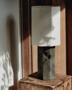 The Eight Over Eight Lamp Small, white marble fra<Louise Roe