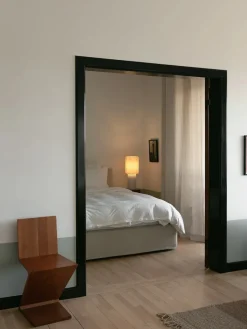 The Eight Over Eight Lamp Small, white marble fra<Louise Roe