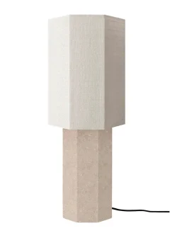The Eight Over Eight Lamp Large, beige travertine fra<Louise Roe Clearance