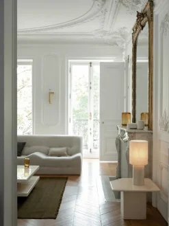 The Eight Over Eight Lamp Small, beige travertine fra<Louise Roe Hot