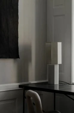 The Eight Over Eight Lamp Large, white marble fra<Louise Roe Best