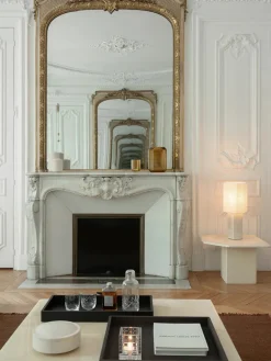 The Eight Over Eight Lamp Small, grey marble fra<Louise Roe Hot