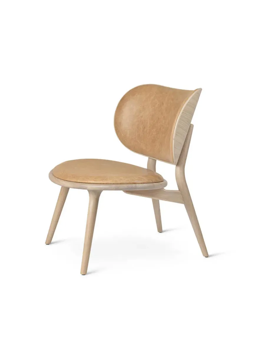 The Lounge Chair, sort bøg med sort læder fra<Mater