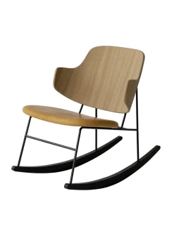 The Penguin Rocking Chair, eg natur/dakar læder fra<Audo Copenhagen