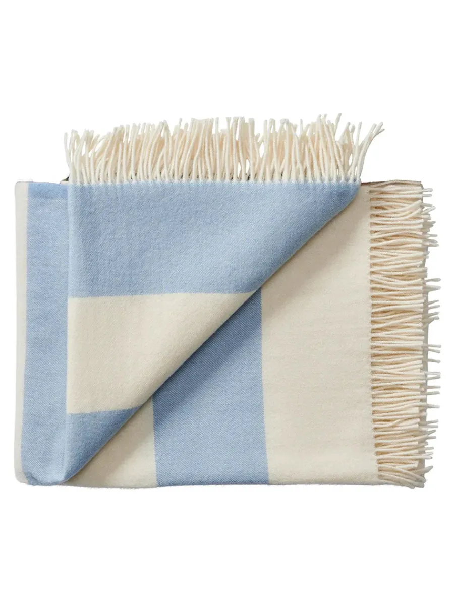 The Sweater Plaid, blue fra<Silkeborg Uldspinderi New