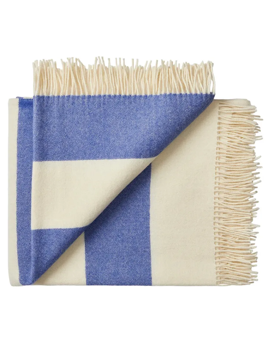 The Sweater Plaid, blue fra<Silkeborg Uldspinderi New