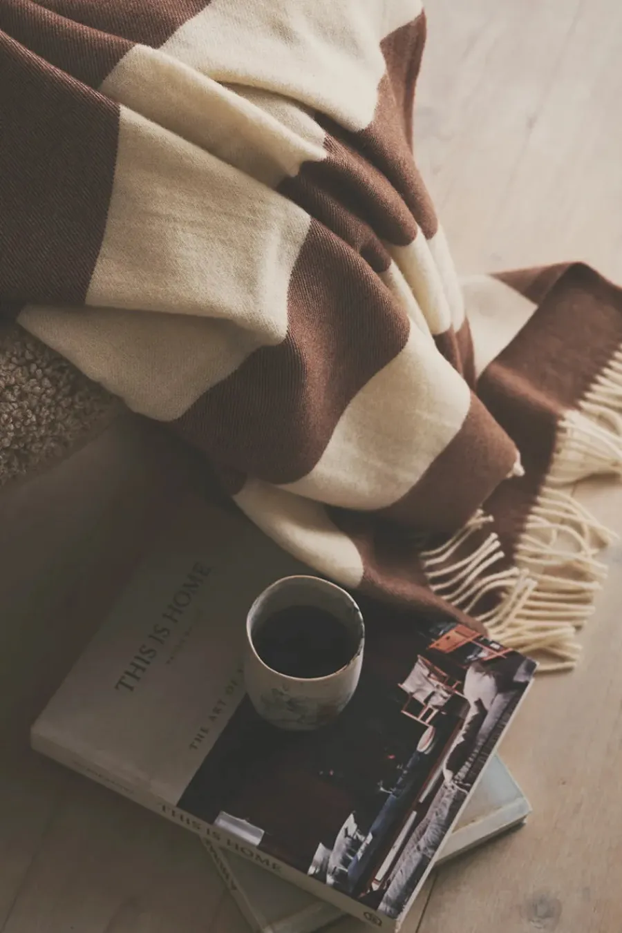 The Sweater Plaid, brown fra<Silkeborg Uldspinderi Outlet