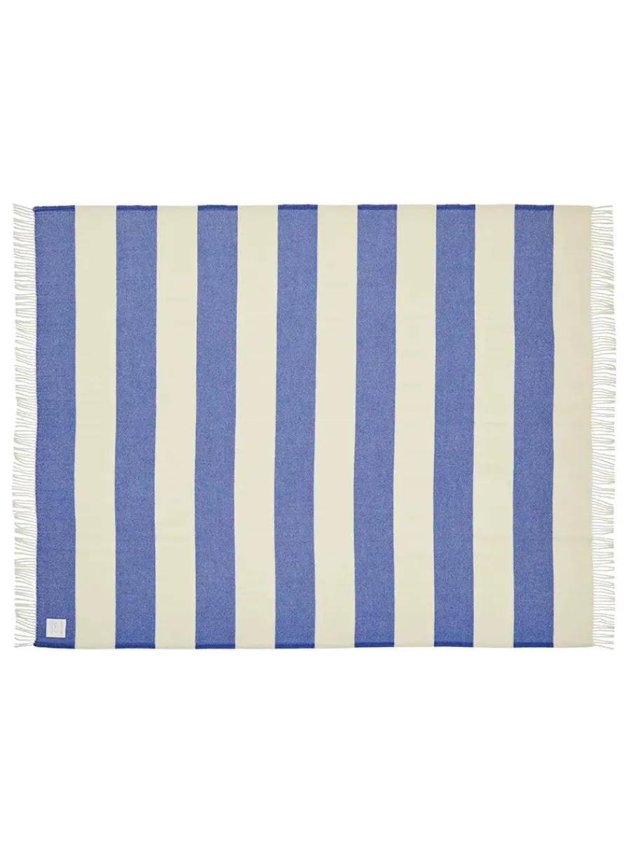 The Sweater Plaid, cobalt fra<Silkeborg Uldspinderi Best