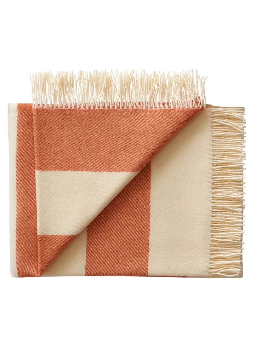 The Sweater Plaid, orange fra<Silkeborg Uldspinderi Clearance