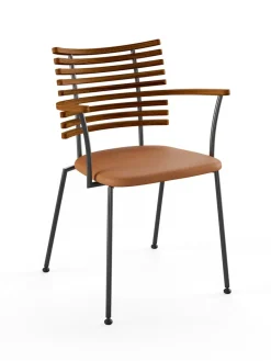 Tiger Armstol, cognac læder fra<Naver Collection Outlet