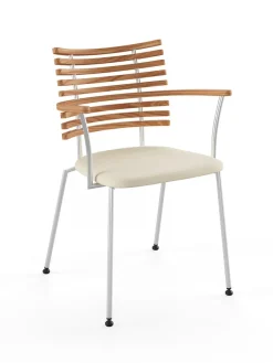 Tiger Armstol, creme læder fra<Naver Collection