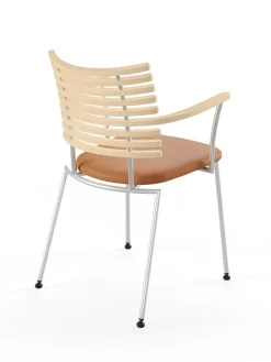 Tiger Armstol, creme læder fra<Naver Collection