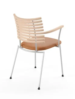 Tiger Armstol, creme læder fra<Naver Collection