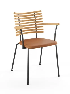 Tiger Armstol, creme læder fra<Naver Collection