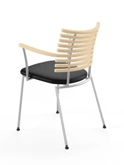 Tiger Armstol, sort læder fra<Naver Collection New