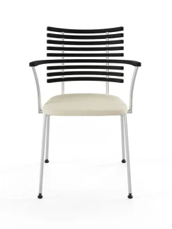 Tiger Armstol, sort læder fra<Naver Collection New