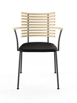 Tiger Armstol, sort læder fra<Naver Collection New