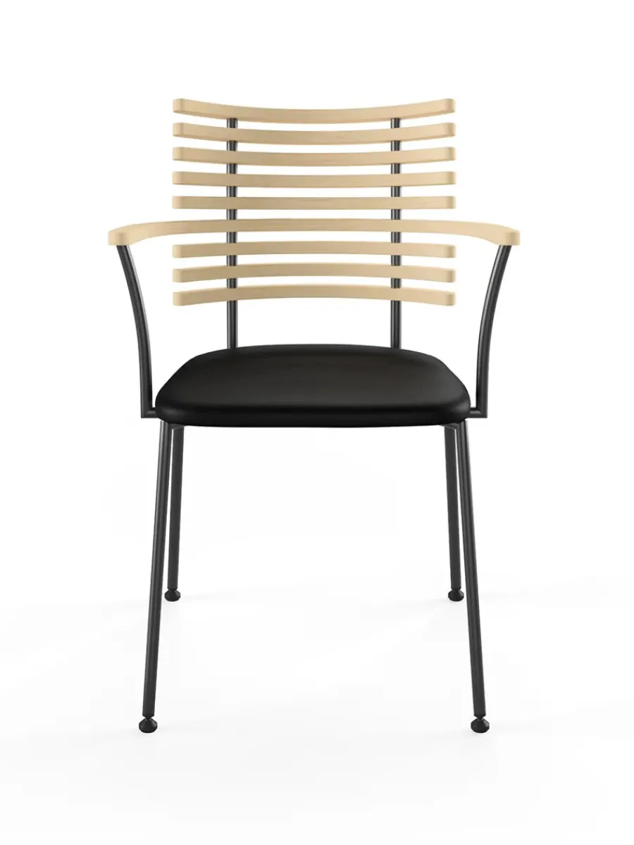 Tiger Armstol, sort læder fra<Naver Collection New