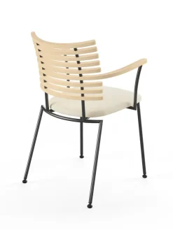 Tiger Armstol, sort læder fra<Naver Collection New