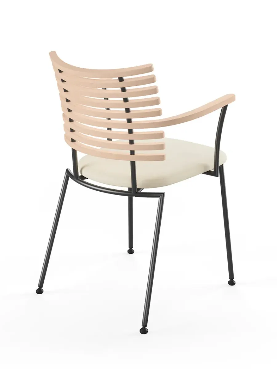 Tiger Armstol, sort læder fra<Naver Collection New