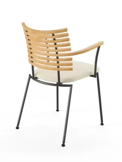 Tiger Armstol, sort læder fra<Naver Collection New