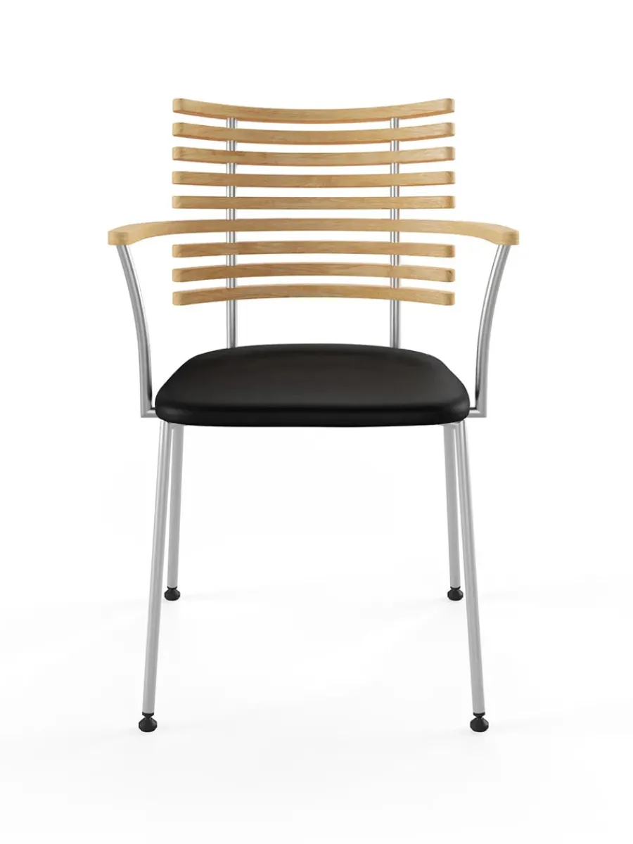 Tiger Armstol, sort læder fra<Naver Collection New