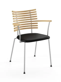 Tiger Armstol, sort læder fra<Naver Collection New