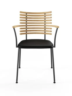 Tiger Armstol, sort læder fra<Naver Collection New