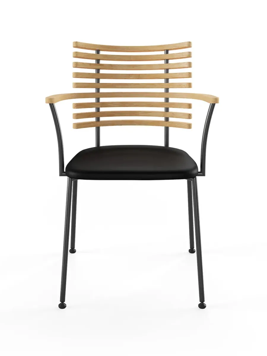 Tiger Armstol, sort læder fra<Naver Collection New