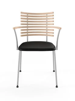 Tiger Armstol, sort læder fra<Naver Collection New